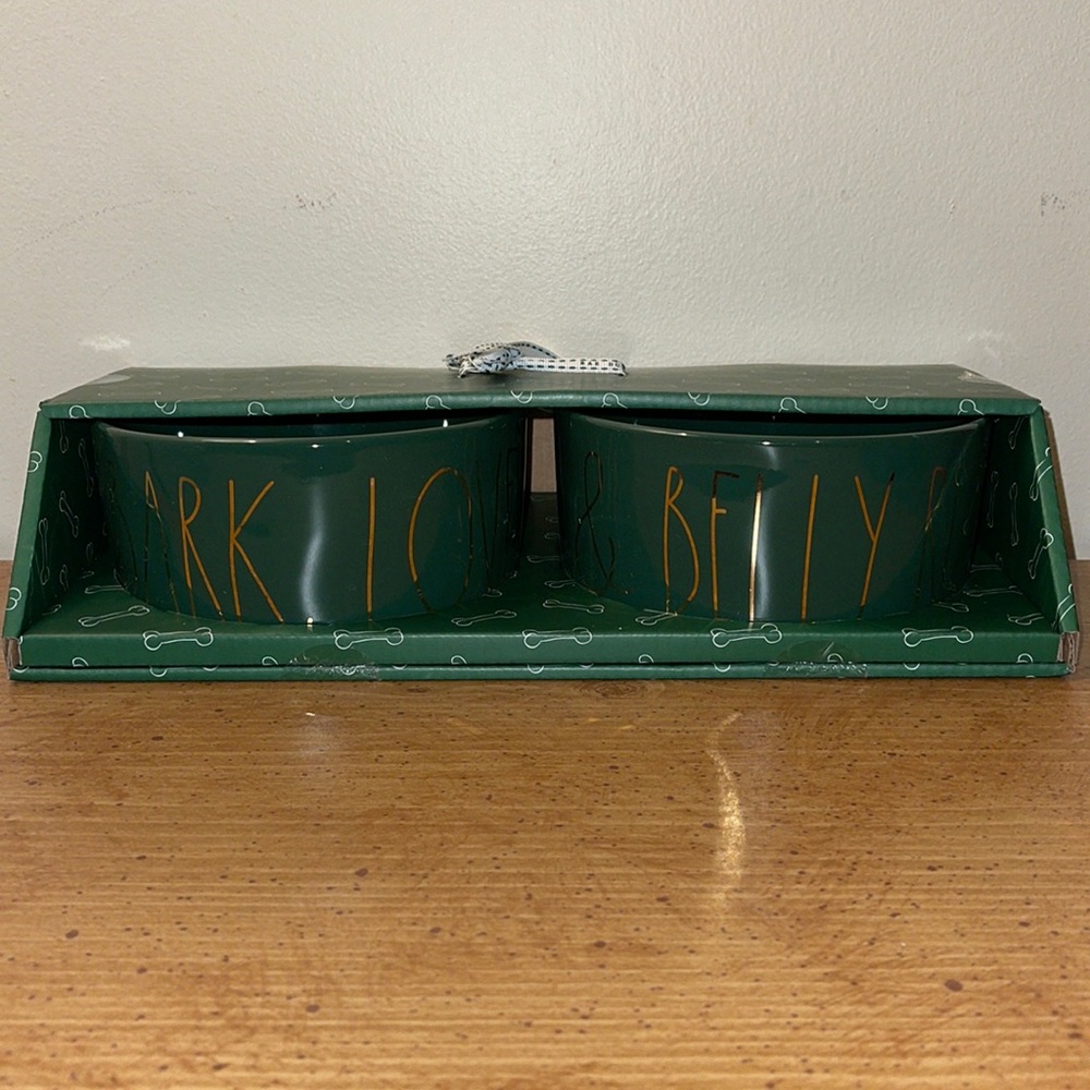 Rae Dunn Christmas Dog Bowls